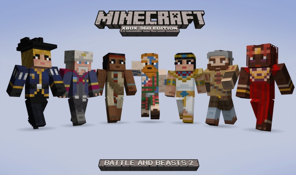 Minecraft Xbox 360 Edition Battle And Beasts Skin Pack 2 Out Now