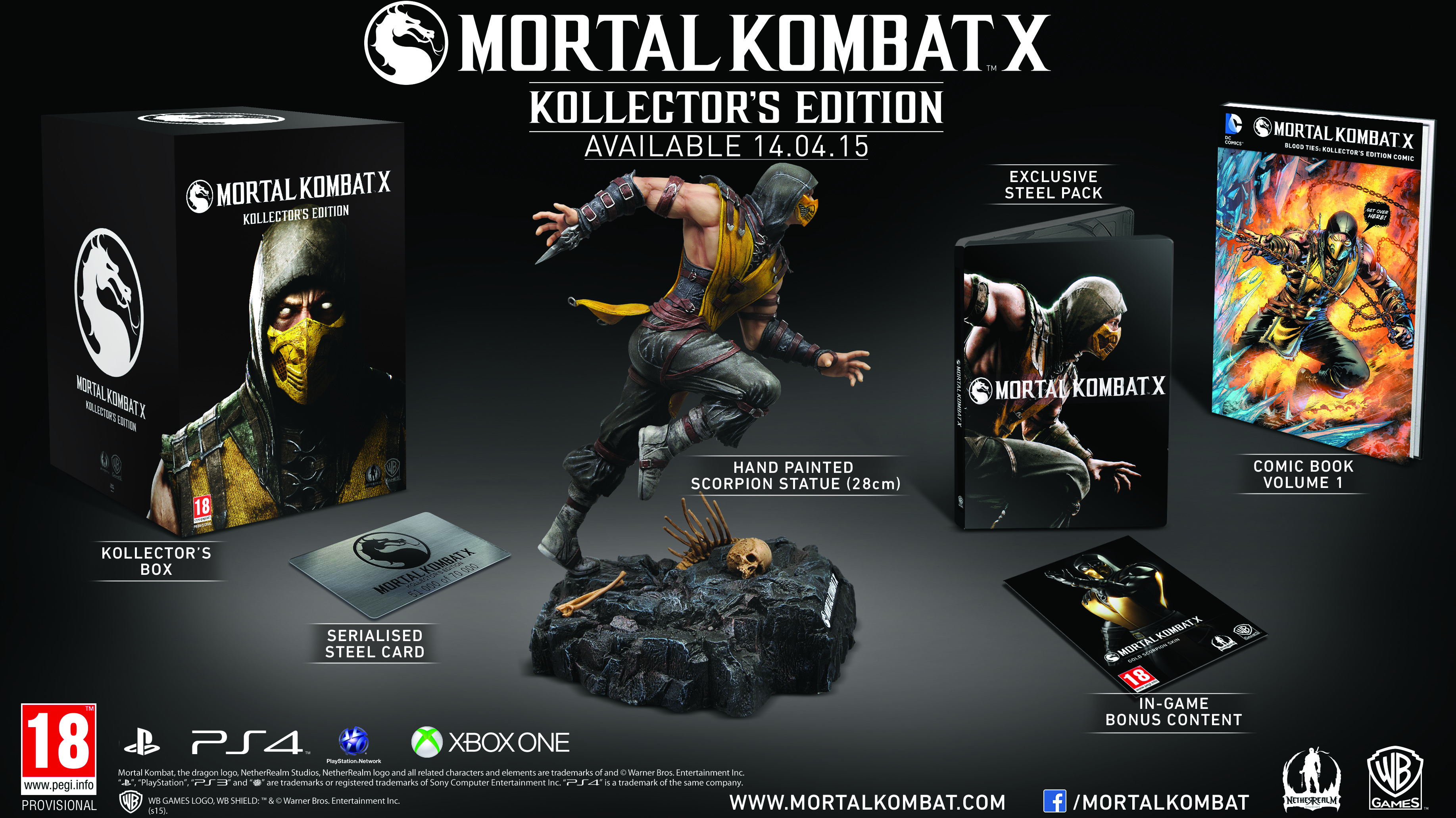  Mortal Kombat X: Kollector's Edition - PlayStation 4
