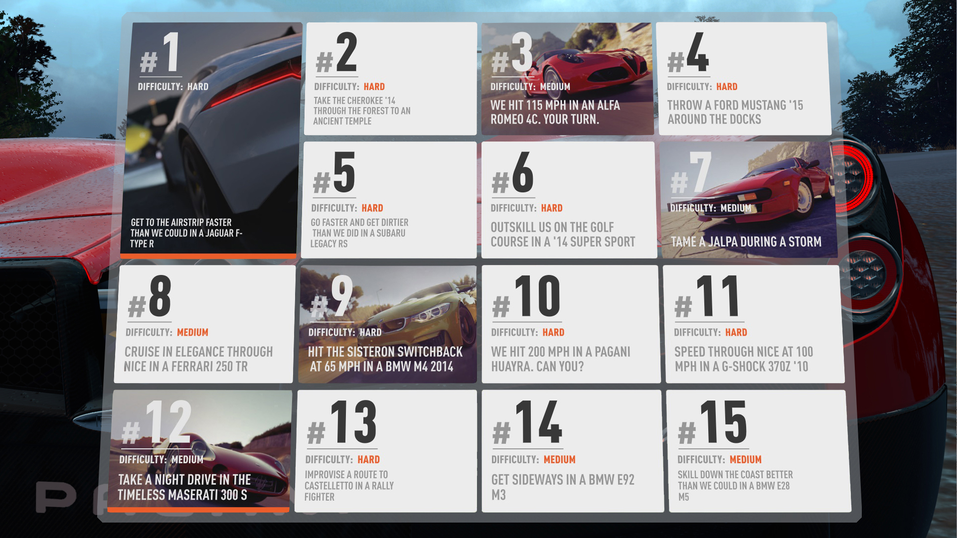 New bucket list challenges added to Forza Horizon 2 for free!