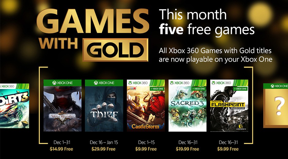 free xbox games with gold