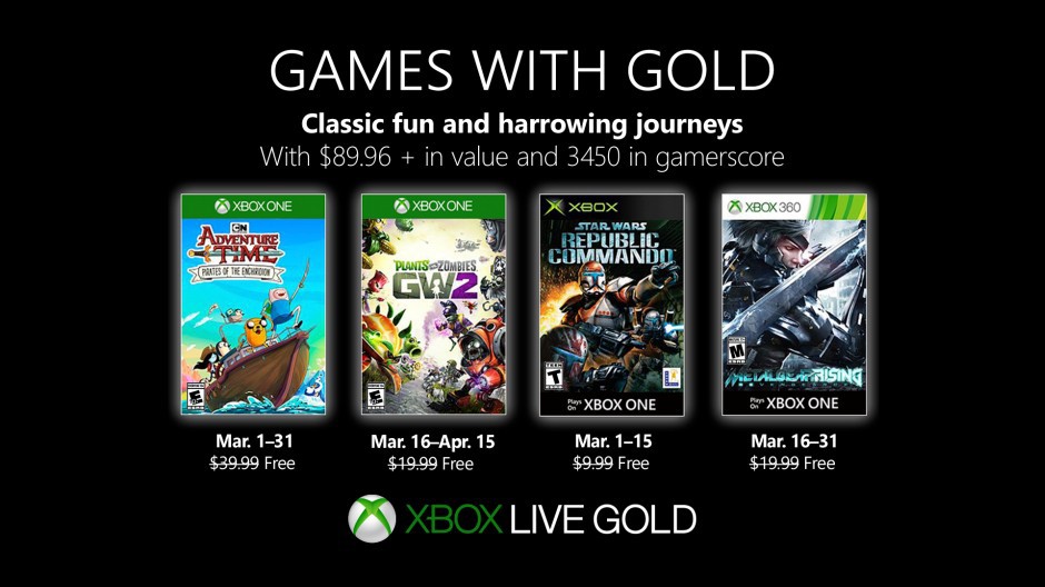 xbox games with gold march 2019